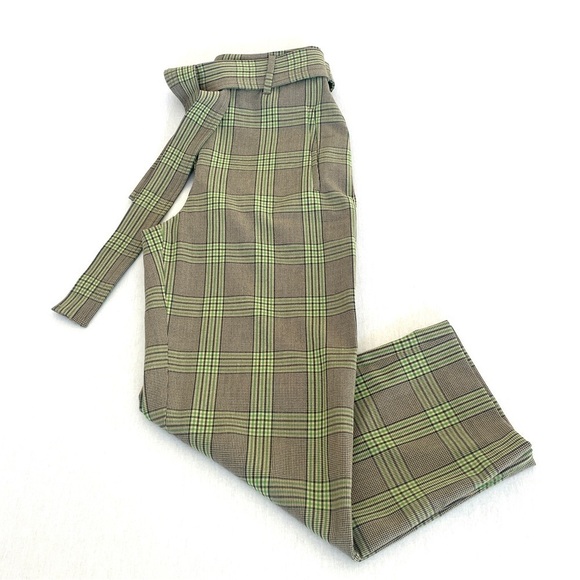 ARITZIA Wilfred Tie Front Plaid Pants - Picture 7 of 10
